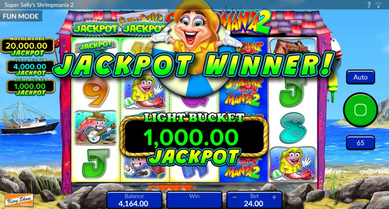 Super Sally's Shrimpmania 2 - starter kurvens pick-spil med valg mellem kurve og Free Spins